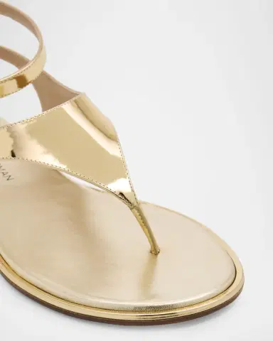 Stuart Weitzman Marley Metallic Leather Ankle-Strap Sandals | Thumbnail 5 Stuart Weitzman Marley Metallic Leather Ankle-Strap Sandals | Thumbnail 5