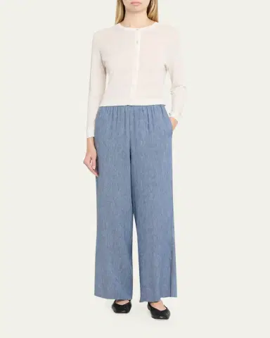 Theory Cropped Linen-Blend Cardigan | Thumbnail 2 Theory Cropped Linen-Blend Cardigan | Thumbnail 2