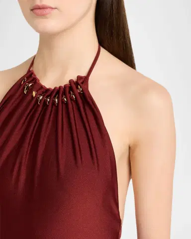 Zimmermann Aster Gathered One-Piece Swimsuit | Thumbnail 4