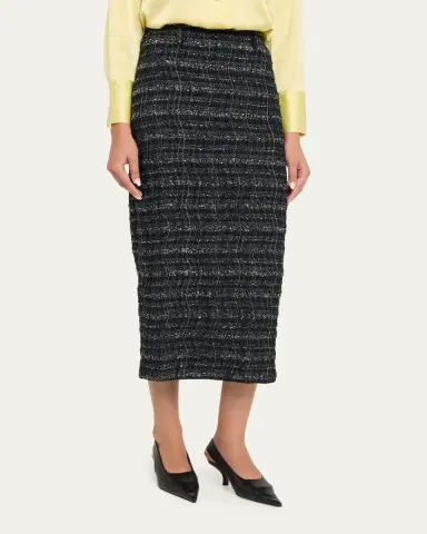 Missoni Paillette Wavy Check Tweed Midi Skirt | Thumbnail 4 Missoni Paillette Wavy Check Tweed Midi Skirt | Thumbnail 4