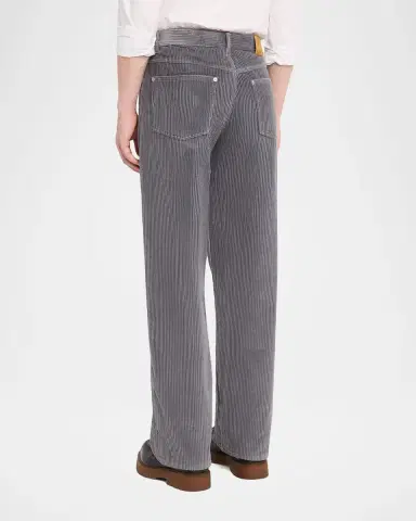 Bottega Veneta Men's Cotton Corduroy Relaxed Straight-Leg Pants | Thumbnail 3 Bottega Veneta Men's Cotton Corduroy Relaxed Straight-Leg Pants | Thumbnail 3