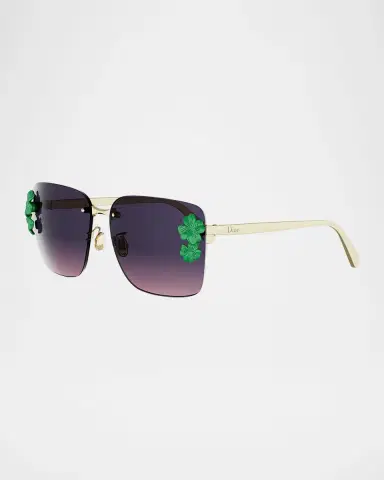 DIOR Dior Clover S2U Metal Square Sunglasses | Thumbnail 2