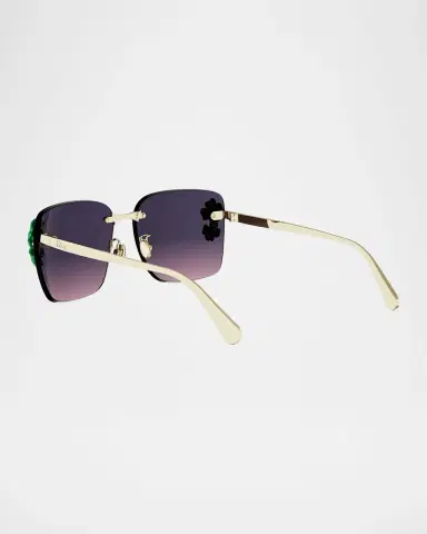 DIOR Dior Clover S2U Metal Square Sunglasses | Thumbnail 4