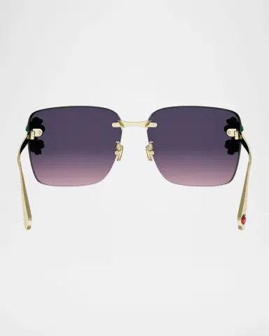 DIOR Dior Clover S2U Metal Square Sunglasses | Thumbnail 5
