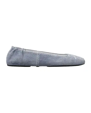 Tory Burch Reva Travel Denim Ballerina Flats | Thumbnail 1 Tory Burch Reva Travel Denim Ballerina Flats | Thumbnail 1
