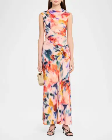 Simkhai Acacia Draped Jersey Midi Dress | Thumbnail 2 Simkhai Acacia Draped Jersey Midi Dress | Thumbnail 2
