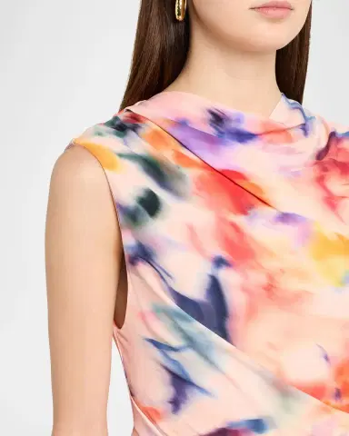 Simkhai Acacia Draped Jersey Midi Dress | Thumbnail 5 Simkhai Acacia Draped Jersey Midi Dress | Thumbnail 5