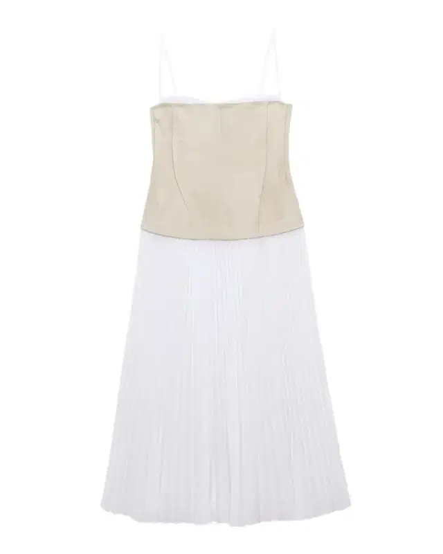 SIMKHAI Duval Linen-Blend Bustier Midi Dress