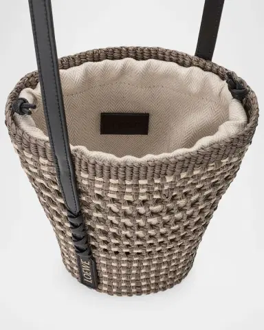 Loewe x Paula's Ibiza Braid Woven Palm Leaf Crossbody Bag | Thumbnail 4