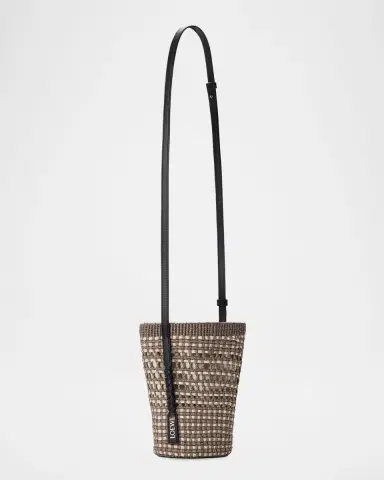 Loewe x Paula's Ibiza Braid Woven Palm Leaf Crossbody Bag | Thumbnail 8