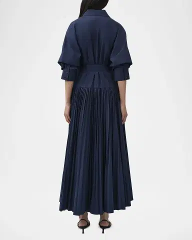 Simkhai Arlo Belted Cotton Maxi Dress | Thumbnail 3 Simkhai Arlo Belted Cotton Maxi Dress | Thumbnail 3