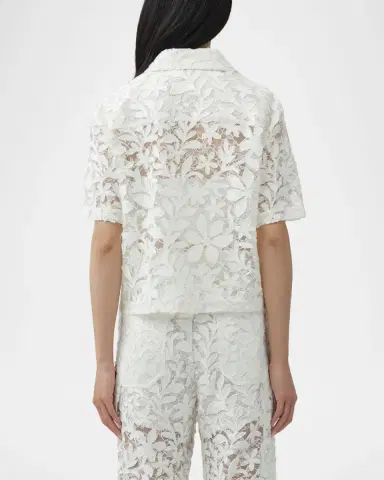 Simkhai Annaelle Cotton Lace Top | Thumbnail 3 Simkhai Annaelle Cotton Lace Top | Thumbnail 3