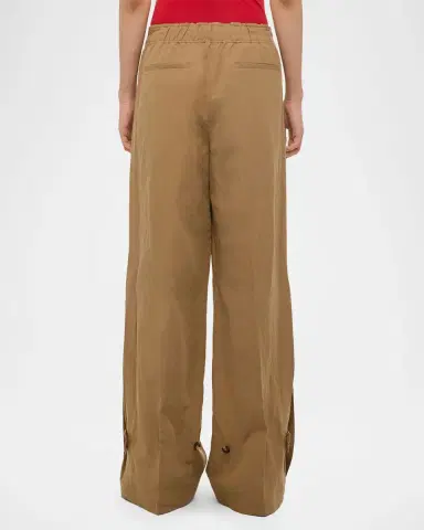 Helmut Lang Trench Wide-Leg Pull-On Trousers | Thumbnail 3