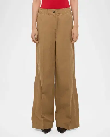 Helmut Lang Trench Wide-Leg Pull-On Trousers | Thumbnail 4