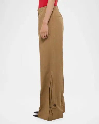 Helmut Lang Trench Wide-Leg Pull-On Trousers | Thumbnail 6
