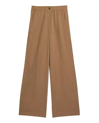 Helmut Lang Trench Wide-Leg Pull-On Trousers | Thumbnail 1