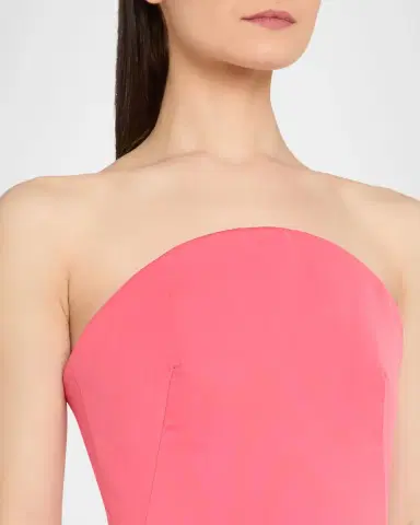 Oscar de la Renta Strapless Faille Tulip Gown | Thumbnail 5 Oscar de la Renta Strapless Faille Tulip Gown | Thumbnail 5