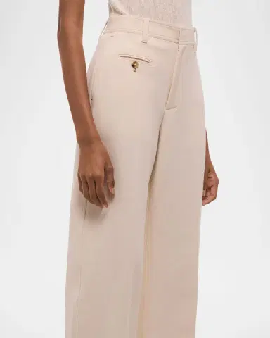 Helmut Lang Wide-Leg Cotton Sailor Trousers | Thumbnail 5 Helmut Lang Wide-Leg Cotton Sailor Trousers | Thumbnail 5