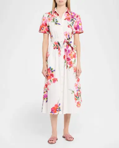Dolce & Gabbana DG Interlock Floral-Printed Leather Slide Sandals | Thumbnail 3 Dolce & Gabbana DG Interlock Floral-Printed Leather Slide Sandals | Thumbnail 3