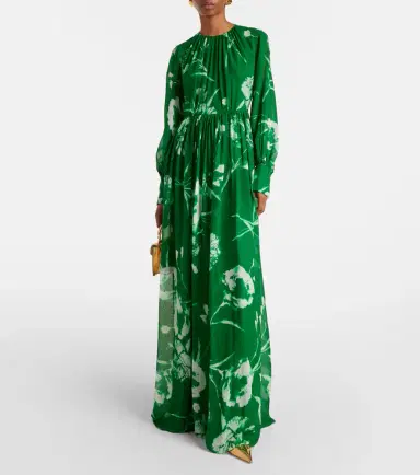 Erdem Floral silk voile gown | Thumbnail 4