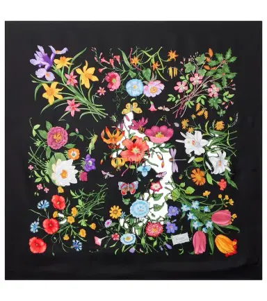 Gucci Flora silk twill scarf | Thumbnail 1