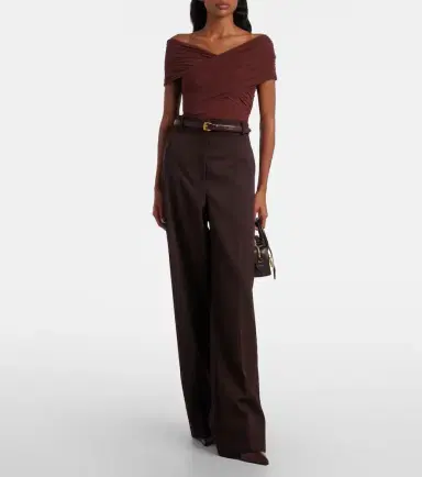 SIR. Jacques gathered off-shoulder bodysuit | Thumbnail 3
