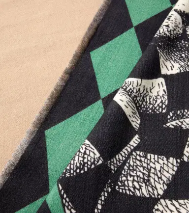 FORNASETTI High Fidelity argyle wool blanket | Thumbnail 4