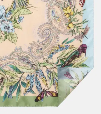 Etro Norma floral silk scarf | Thumbnail 2