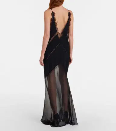 Tom Ford Lace-trimmed satin gown | Thumbnail 3