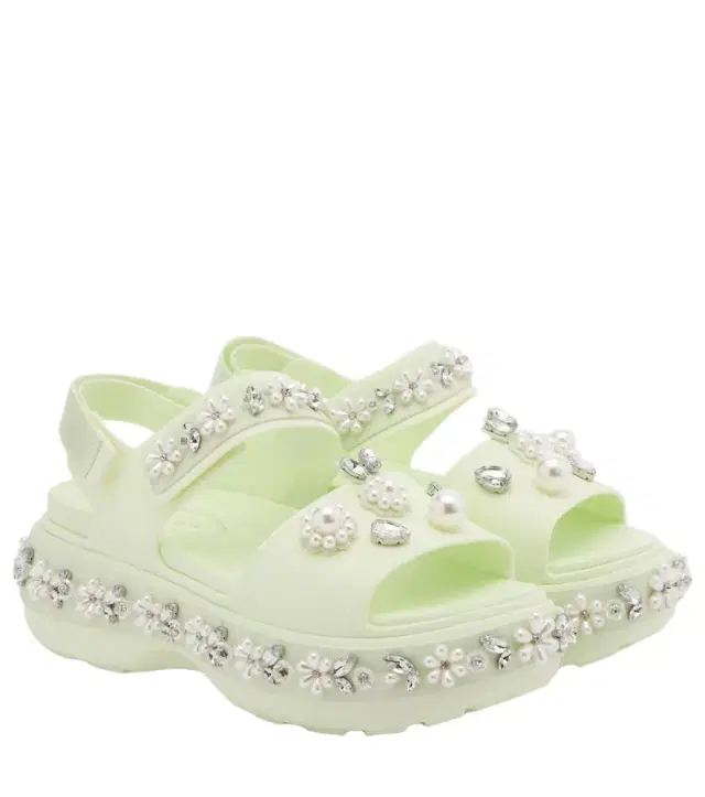 Simone Rocha x Crocs embellished platform sandals