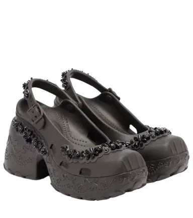Simone Rocha x Crocs embellished slingback pumps | Thumbnail 1 Simone Rocha x Crocs embellished slingback pumps | Thumbnail 1
