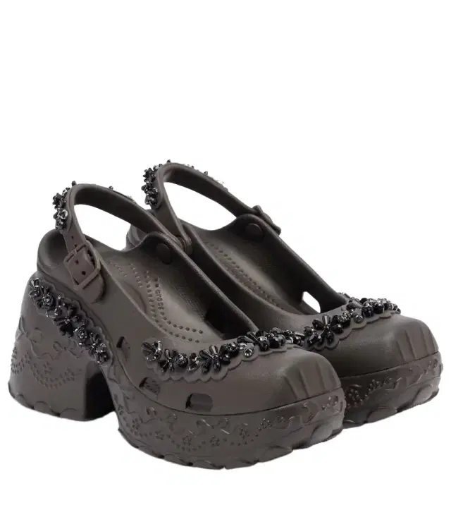 Simone Rocha x Crocs embellished slingback pumps