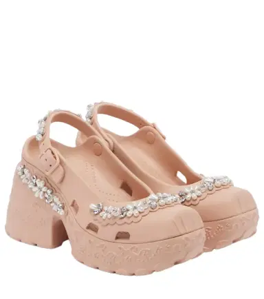 Simone Rocha x Crocs embellished slingback pumps | Thumbnail 1 Simone Rocha x Crocs embellished slingback pumps | Thumbnail 1