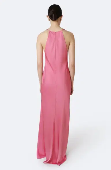 Lapointe Lightweight Satin Halter Gown | Thumbnail 2