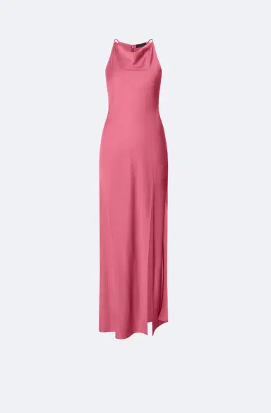 Lapointe Lightweight Satin Halter Gown | Thumbnail 4