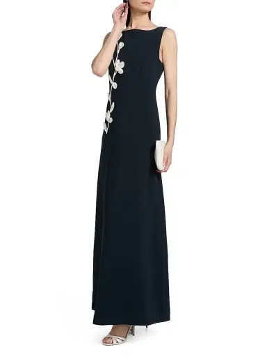 SACHIN & BABI Women's Denee Embroidered Vine Gown - Midnight | Thumbnail 4 SACHIN & BABI Women's Denee Embroidered Vine Gown - Midnight | Thumbnail 4