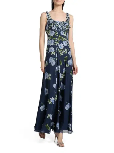 SACHIN & BABI Women's Indira Embellished Floral Gown - Corsage Degrade | Thumbnail 2
