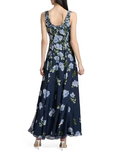 SACHIN & BABI Women's Indira Embellished Floral Gown - Corsage Degrade | Thumbnail 5