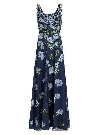 SACHIN & BABI Women's Indira Embellished Floral Gown - Corsage Degrade | Thumbnail 1