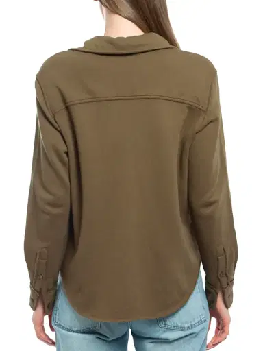 Wilt Women's Button Front Shirt - Dark Olive | Thumbnail 5