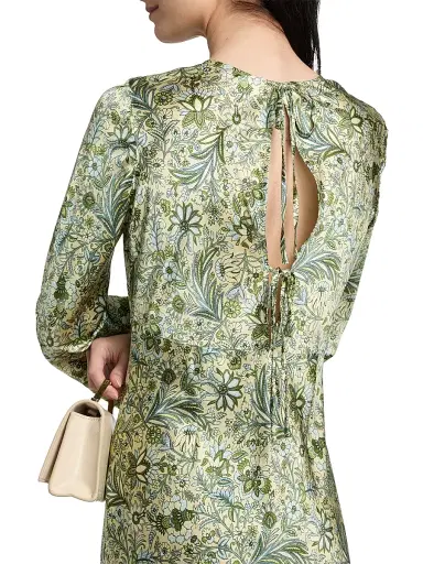 Veronica Beard Women's Gemma Floral Silk-Blend Maxi Dress | Thumbnail 6
