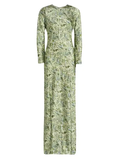Veronica Beard Women's Gemma Floral Silk-Blend Maxi Dress | Thumbnail 1
