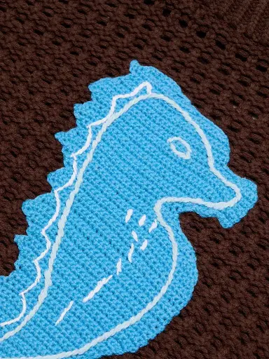 Staud Women's Giada Seahorse Open-Knit Sweater - Seahorse - Size XL | Thumbnail 7 Staud Women's Giada Seahorse Open-Knit Sweater - Seahorse - Size XL | Thumbnail 7
