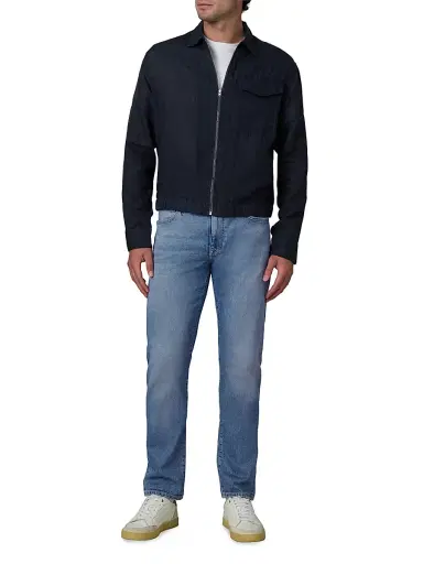 Joe's Jeans Men's Linen Full-Zip Jacket - Baritone Blue - Size XXL | Thumbnail 2