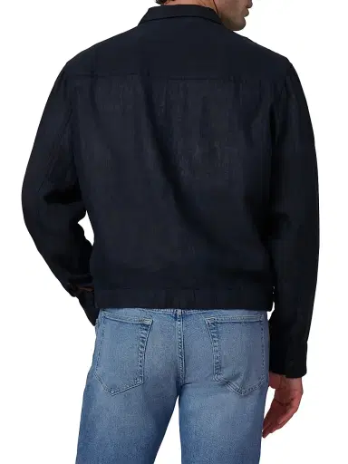 Joe's Jeans Men's Linen Full-Zip Jacket - Baritone Blue - Size XXL | Thumbnail 5