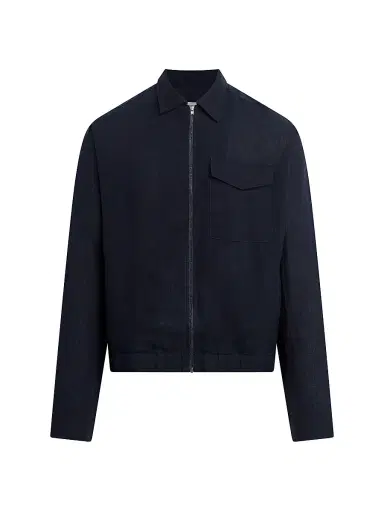 Joe's Jeans Men's Linen Full-Zip Jacket - Baritone Blue - Size XXL | Thumbnail 1