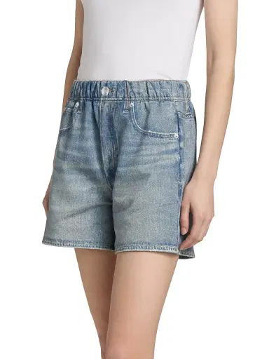 rag & bone Women's Miramar Printed Terry Walking Shorts - Saratoga - Size Large | Thumbnail 4