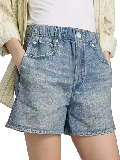 rag & bone Women's Miramar Printed Terry Walking Shorts - Saratoga - Size Large | Thumbnail 6