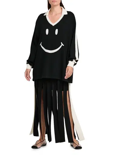 MOSCHINO Women's Wool Fringe Maxi Skirt | Thumbnail 2 MOSCHINO Women's Wool Fringe Maxi Skirt | Thumbnail 2