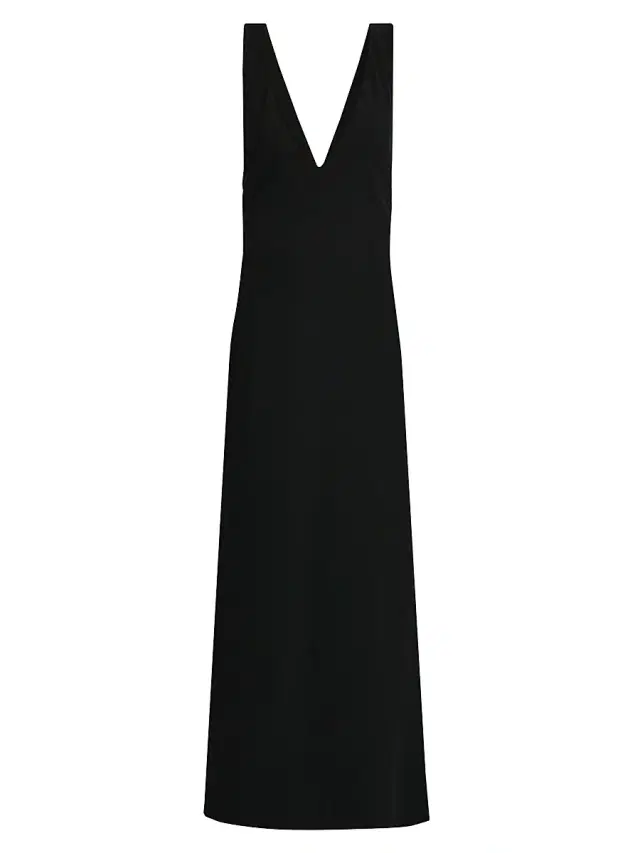 Moschino Women's Rhinestone Chains Stretch-Crepe Gown - Black